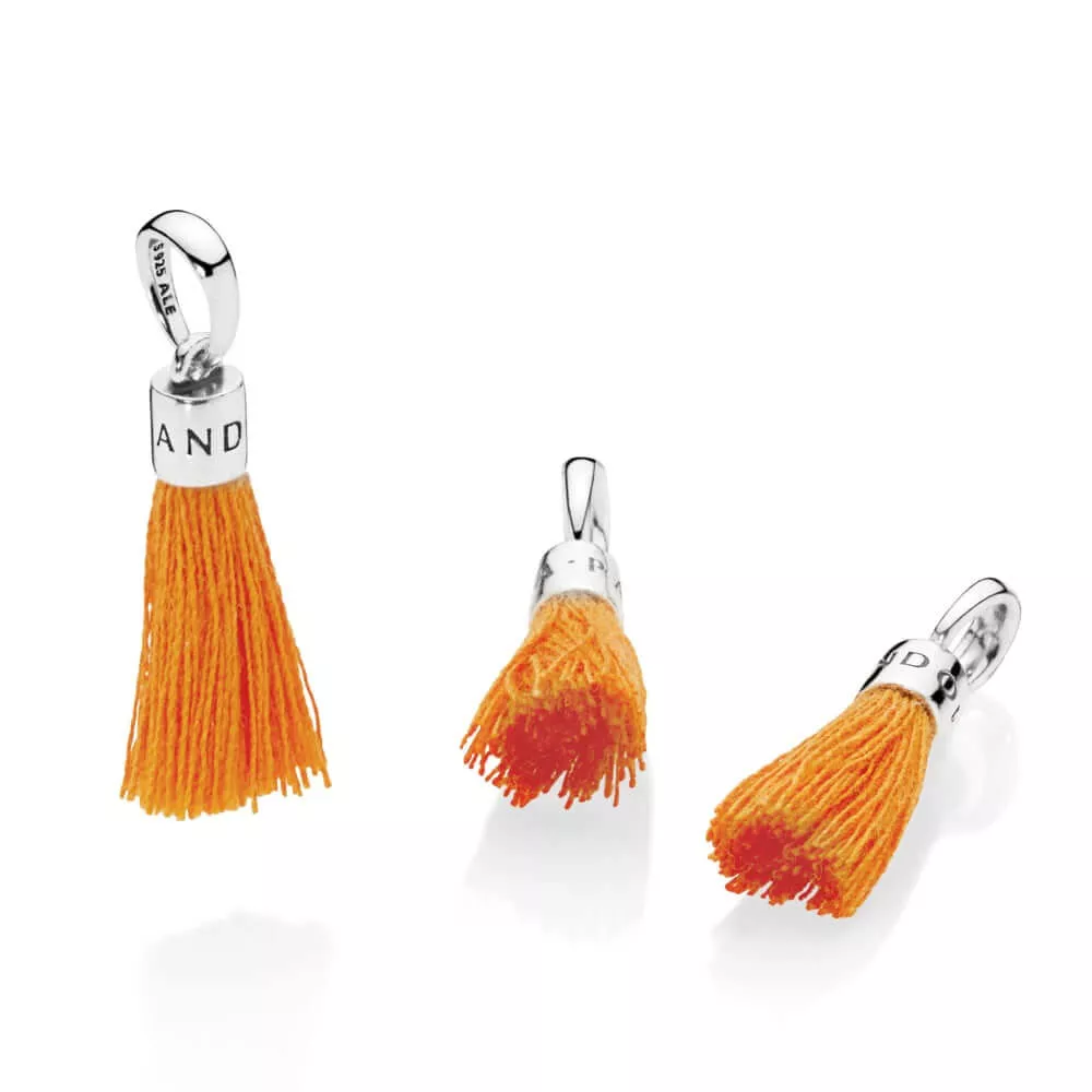 Pingente PANDORA Tassel Laranja - 797212COE